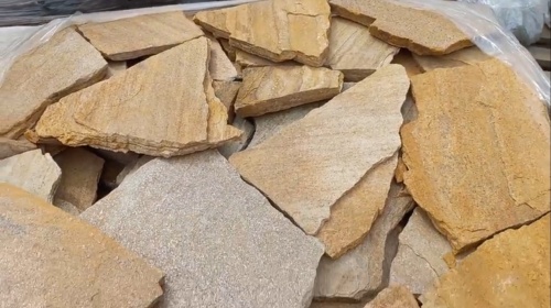 Плитняк златолит жёлтый для цоколя купить в Приморском крае