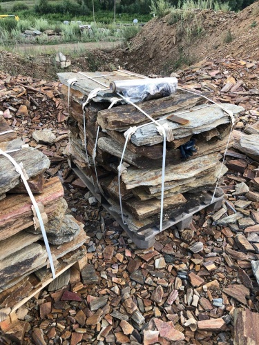 Плитняк кора дерева 50-100мм для пошаговых дорожек купить в Приморском крае